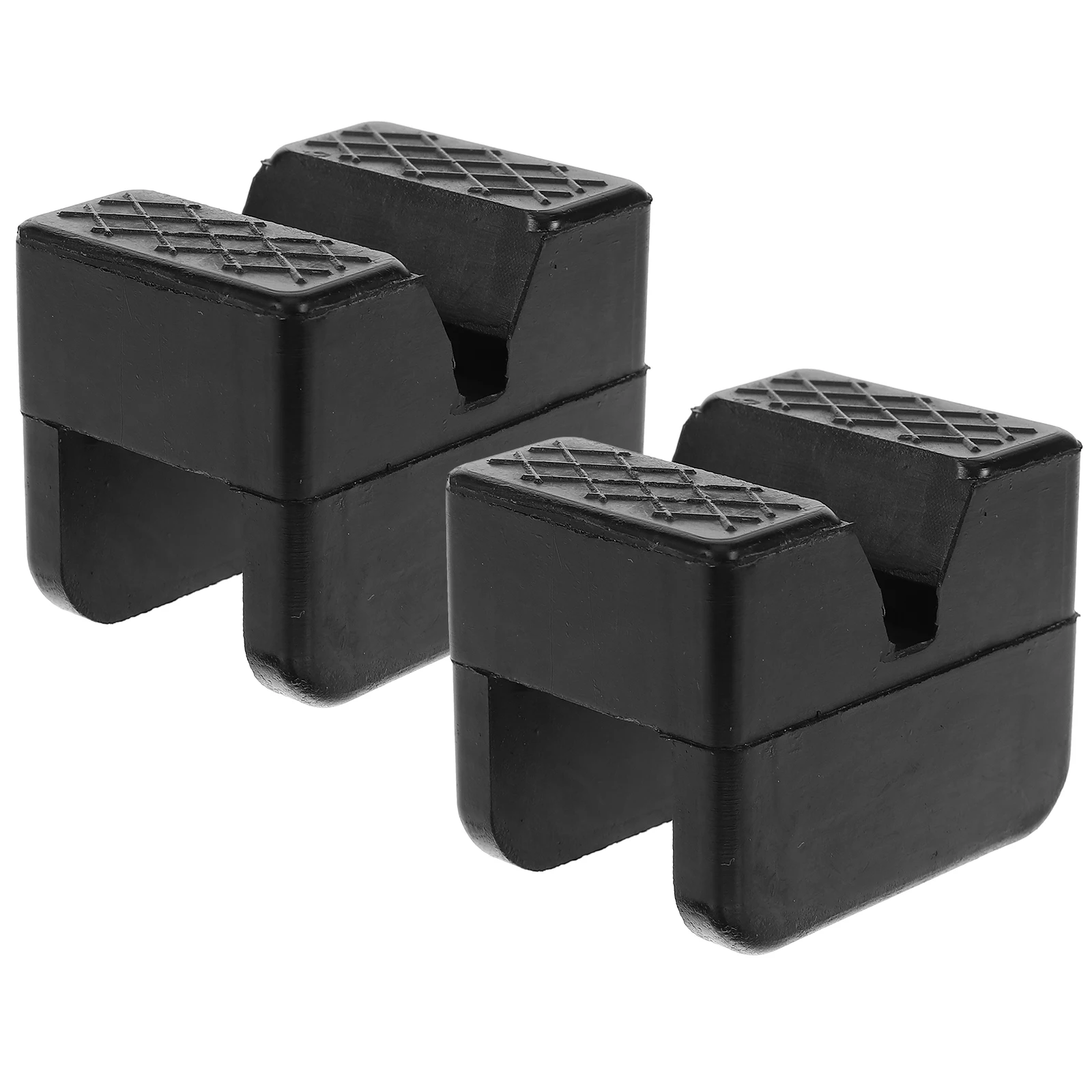 

2pcs Rubber Blocks Car Jack Durable Texture Protect Suspension Components Plastic Mats Supports Automotive