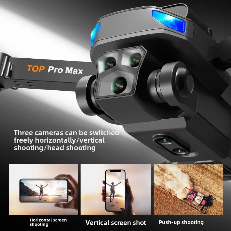 طائرة بدون طيار P10 Pro MAX مزودة بكاميرا عالية الوضوح وواي فاي FPV عالية الوضوح مزدوجة قابلة للطي مع طائرة رباعية أجهزة الاستقبال عن بعد #3