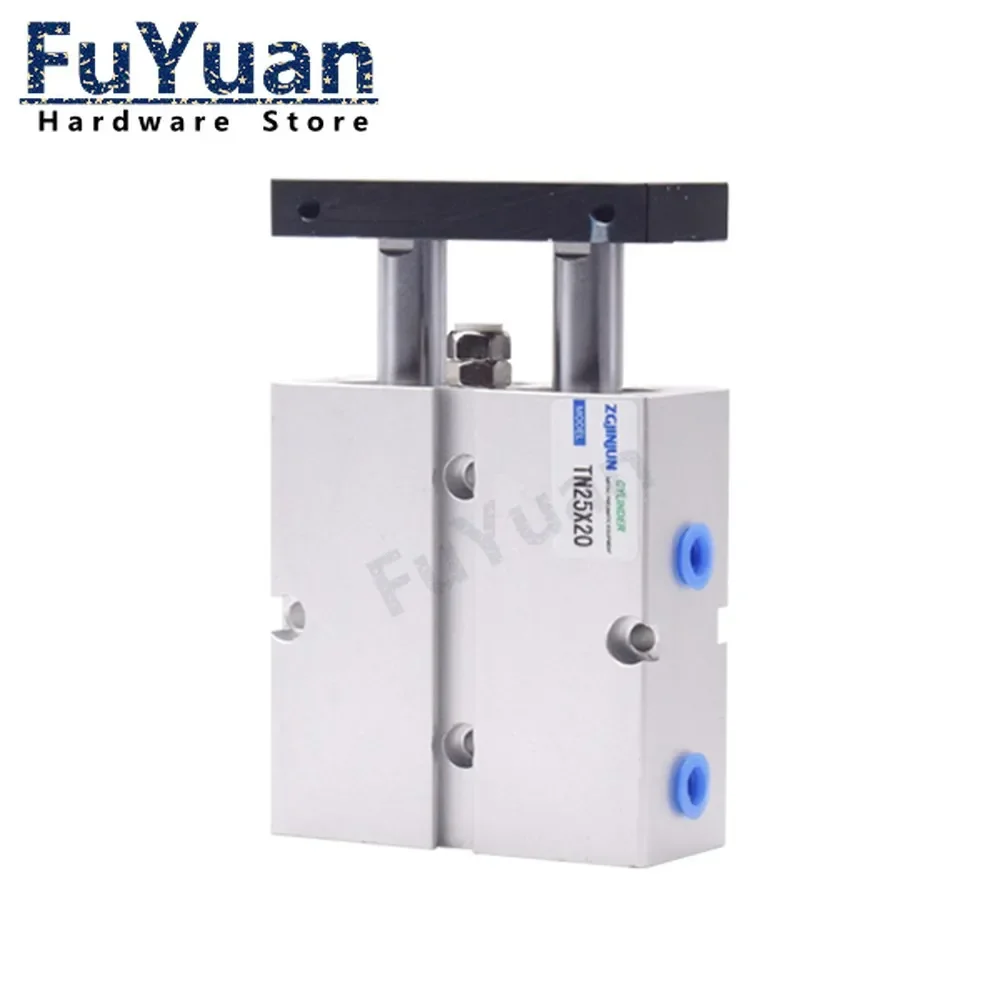 Aluminum Alloy TN Type Pneumatic Cylinder 10mm Bore 10/15/20/25/30/35/40/45/50/60/70/75/80/90/100/125/150mm Stroke Air Cylinder