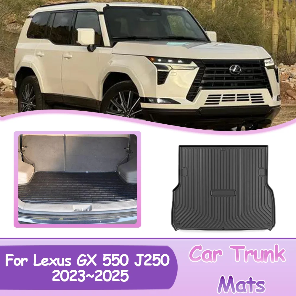 

1PC Car Trunk Mats Coverage For Lexus GX 550 J250 2023~2025 2024 Storage Carpets Protector Waterproof Material Accessories.