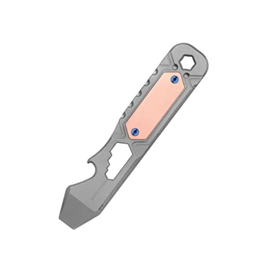 

Открывалка для бутылок Otacle 2 EDC Ti с метрической линейкой, многофункциональным шестигранным ключом и карманным зажимом, серая