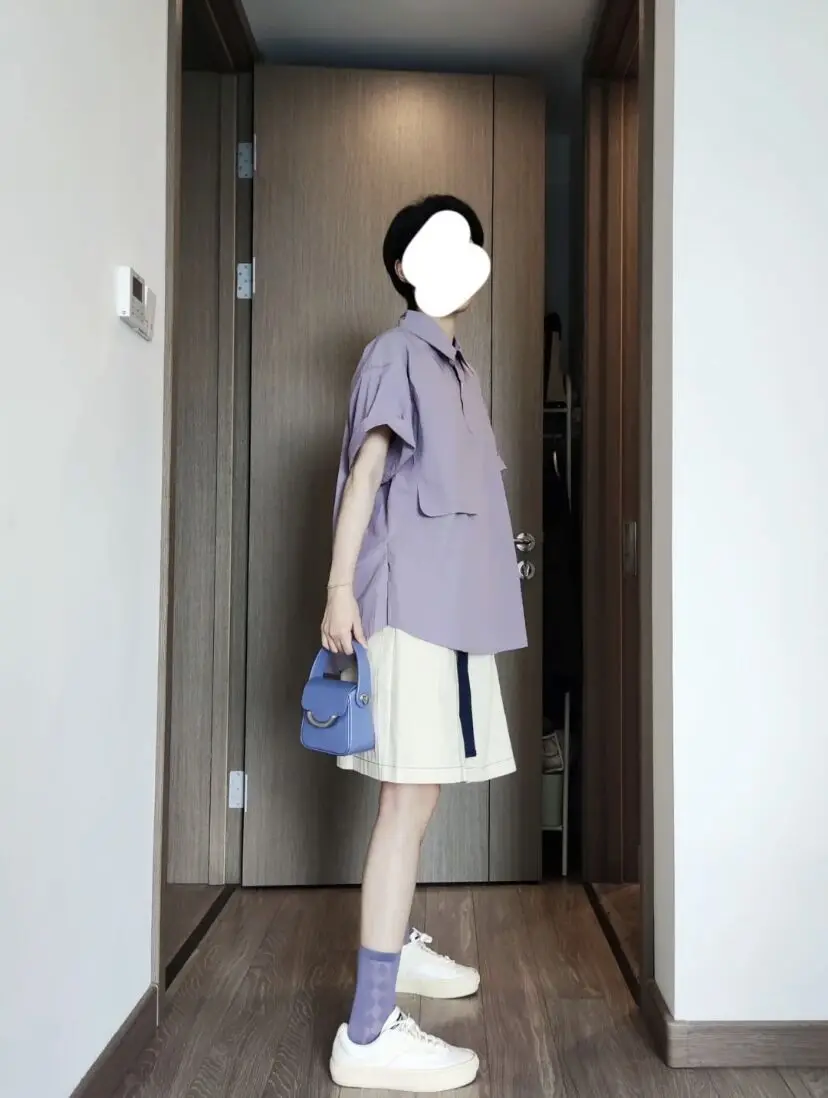 Camisa Casual Retro Japonesa para Mulheres, Verão, Estilo Simples, Ajuste Solto