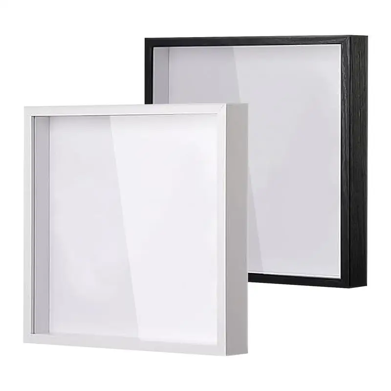 Shadows Box Display Case Photo Frame Wood DIYy Shadow Boxs Frame Reative Opening Top Frame Box Display Cases Picture Frames