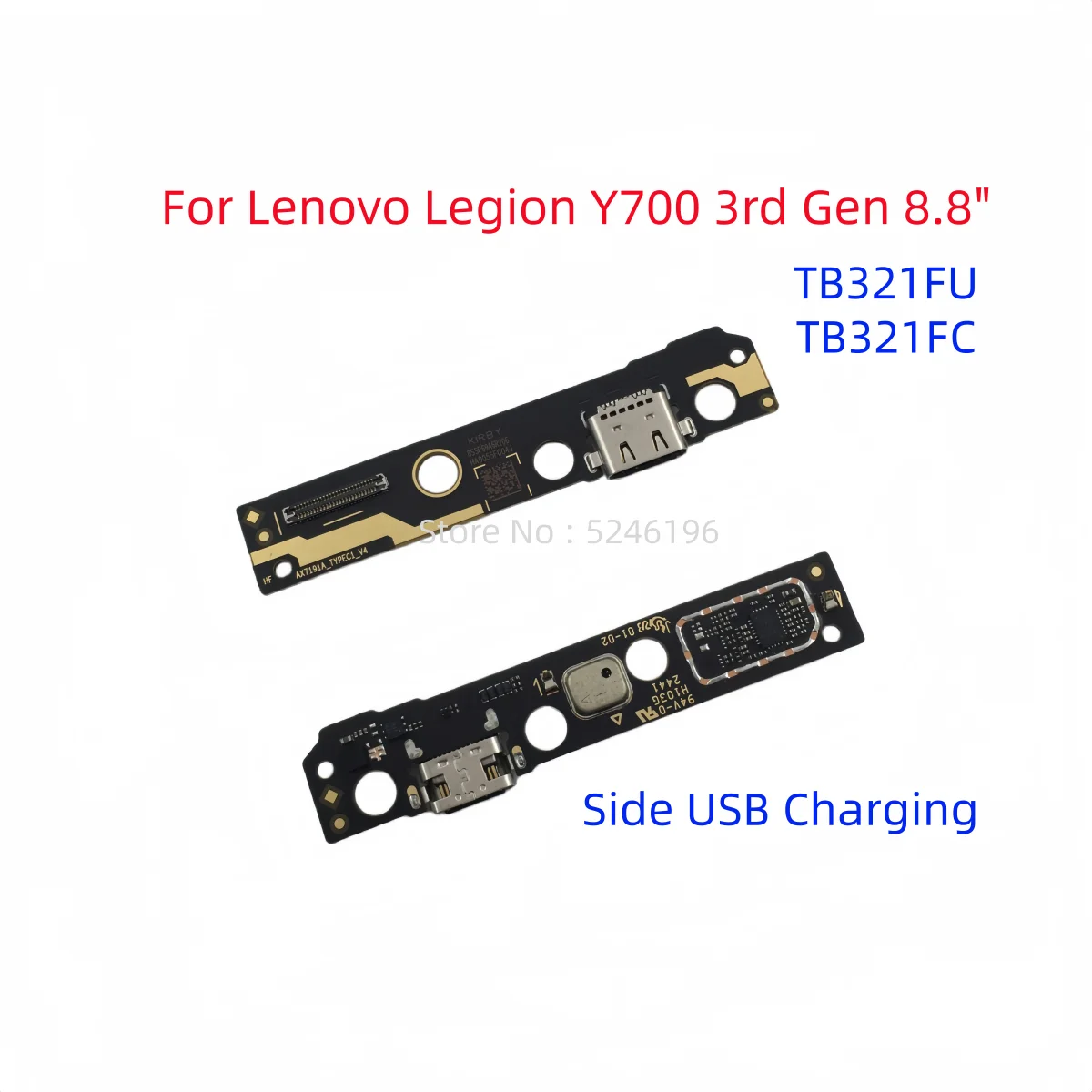 1pcs Side USB Charging Port Charger Base Connector For For Lenovo Legion Y700 3rd Gen 8.8