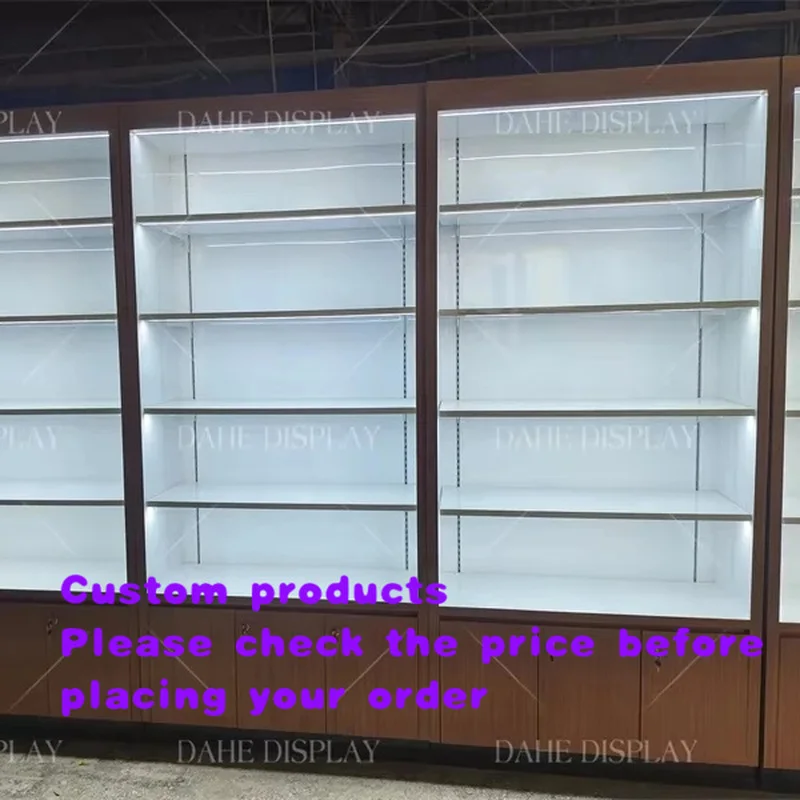 custom.Modern Toy Shop Display Cabinet Interior Design Display Cabinet Retail Display Cabinet with LED Lighting