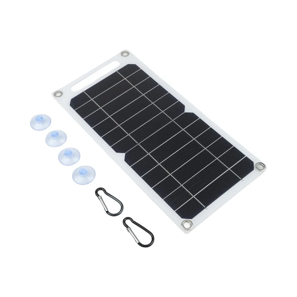 For Backpacking Trips Portable Solar Charger Solar Power For Outdoor Activities 3mm Ultra Thin Design Stable 5V USB Regulator