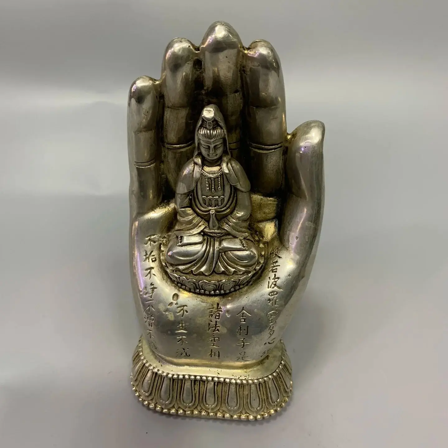 

Chinese Elaboration,Cupronickel Engrave ,Good Luck“Guanyin Buddha”,Metal Crafts,Home Decoration,Collect