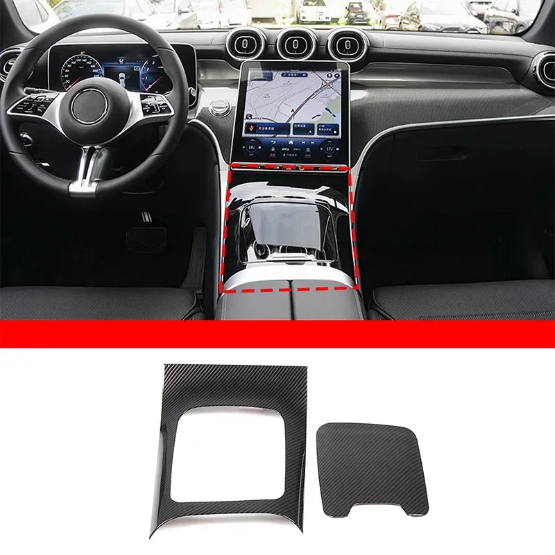 

For Mercedes-Benz X254 GLC Class GLC200 GLC220 GLC260 GLC300 2023 ABS car central control gearbox panel frame auto accessories