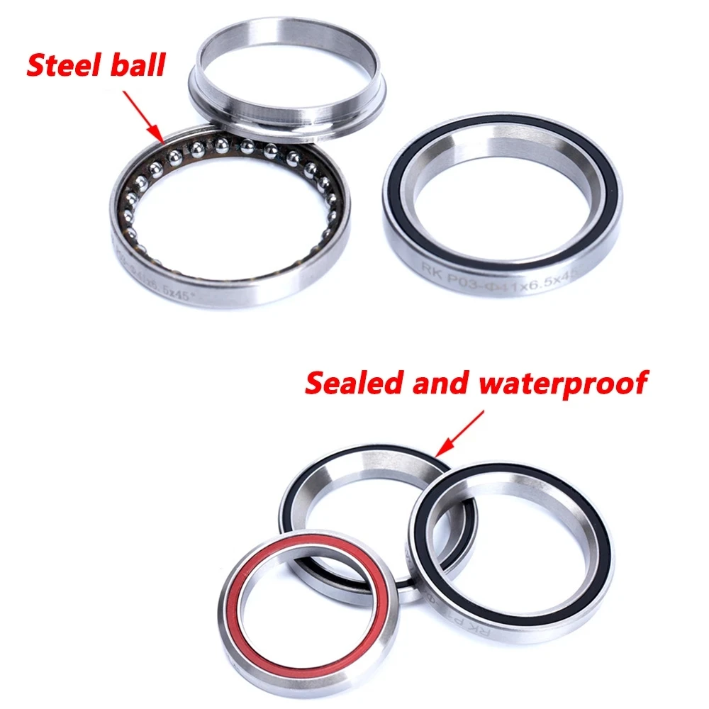 WZZG 4 unidades MH-P16H8 40X52X8 45 ° x45 °   Polegadas cubos traseiros dianteiros do cubo da bicicleta rolamentos de esferas da roda