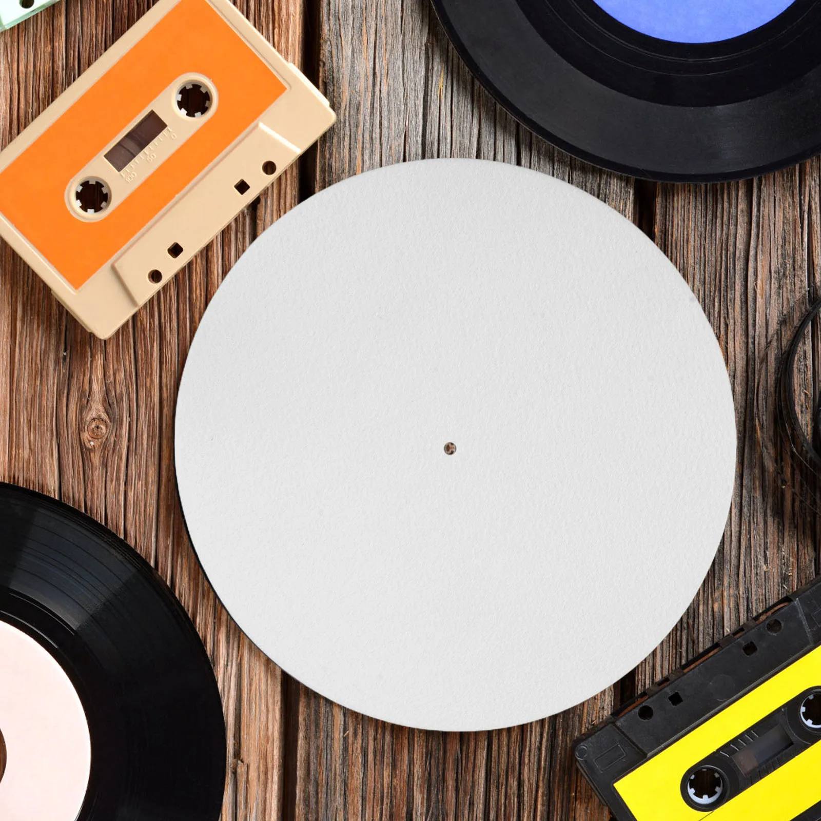 

2pcs Vinyl Record Mat Felt Turntable Anti Static Protection Pad Antislip Platter DJ Accessories Portable Device
