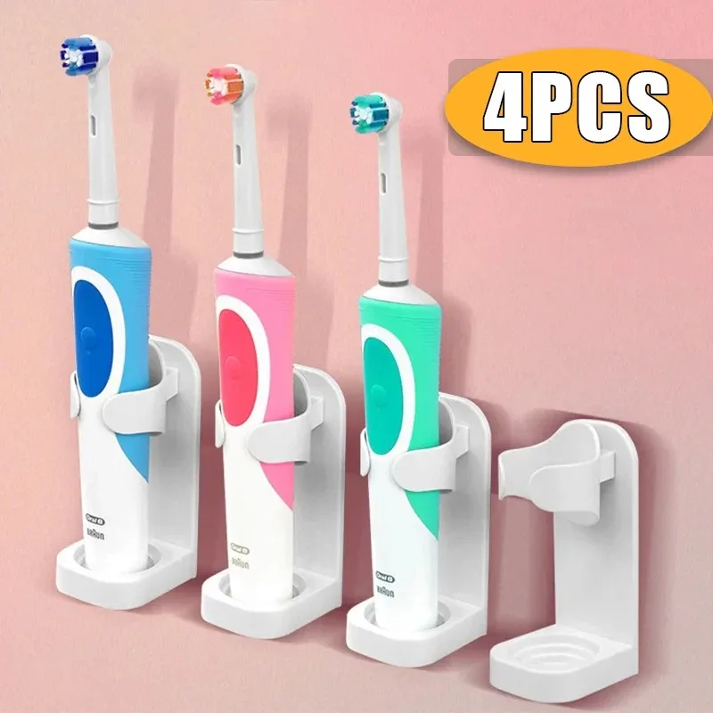 Traceless Toothbrush Holder Bath Wall-Mounted Electric Toothbrush Holders Adults Toothbrush Stand Hanger Bathroom Accessories