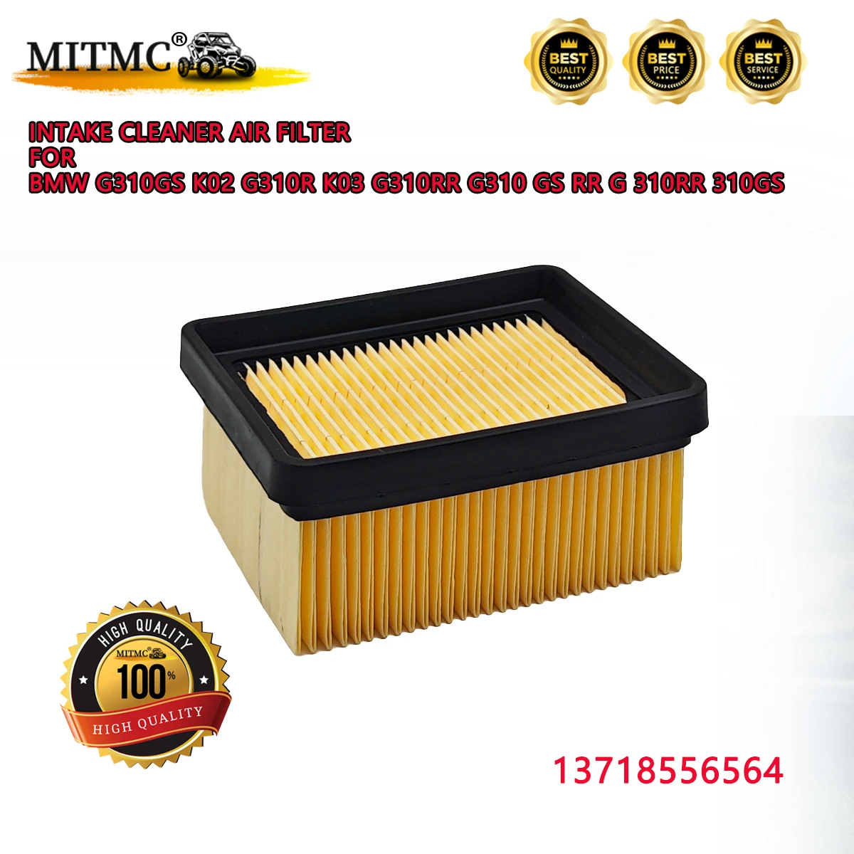 High Quality Intake Cleaner Air Filter For BMW G310GS K02 G310R K03 G310RR G310 GS RR G 310RR 310GS 13718556564
