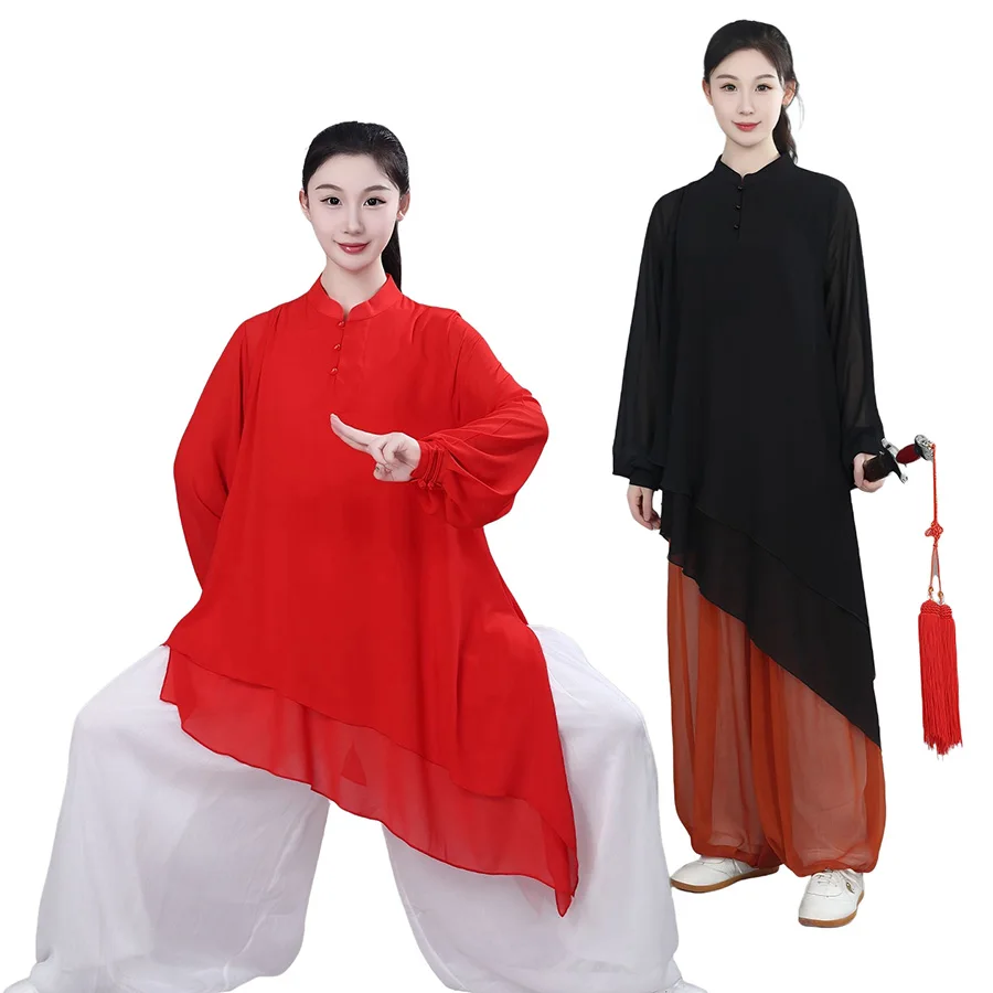 USHINE New TaiChi Outfit for Guys and Gals Spring Summer Autumn Wear Great for Baduanjin Workouts Martial Arts Shows