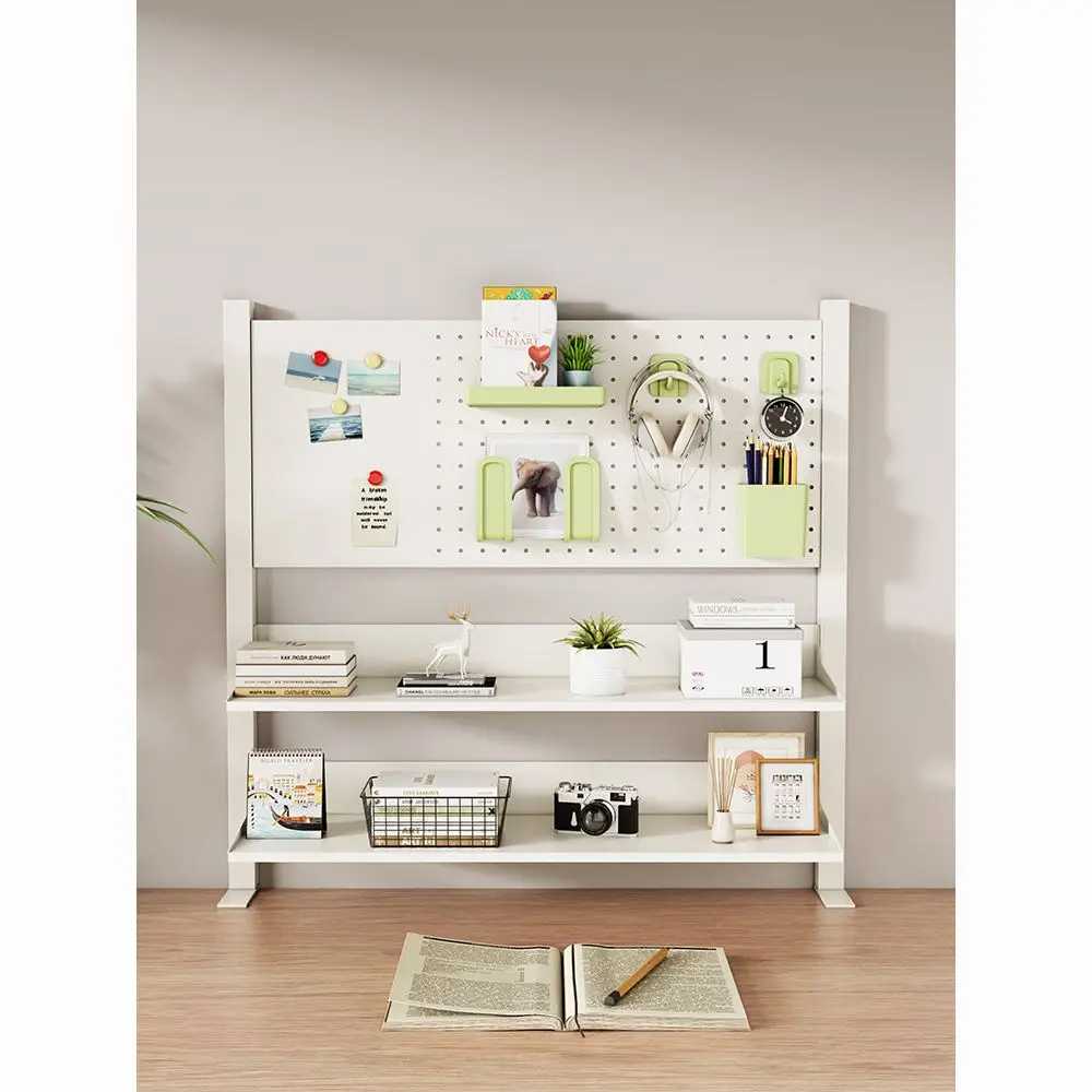 

Настольная доска с отверстиями, книжная полка, настольная стойка для хранения, многослойная настольная полка из кованого железа