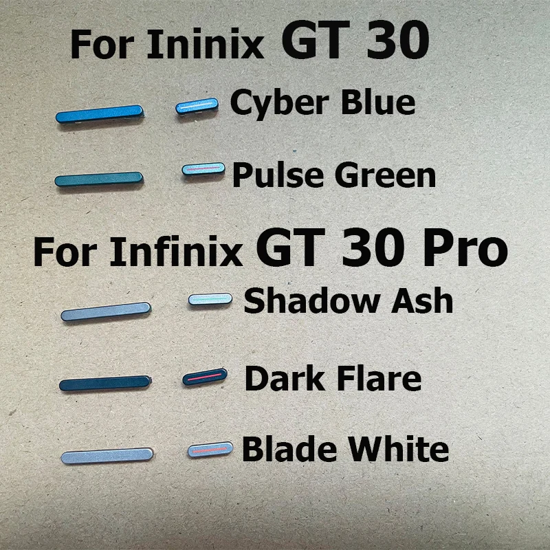 

Для Infinix GT 30 Pro, боковая кнопка регулировки громкости, переключатель включения и выключения, запасные части для ремонта X6873 X6876