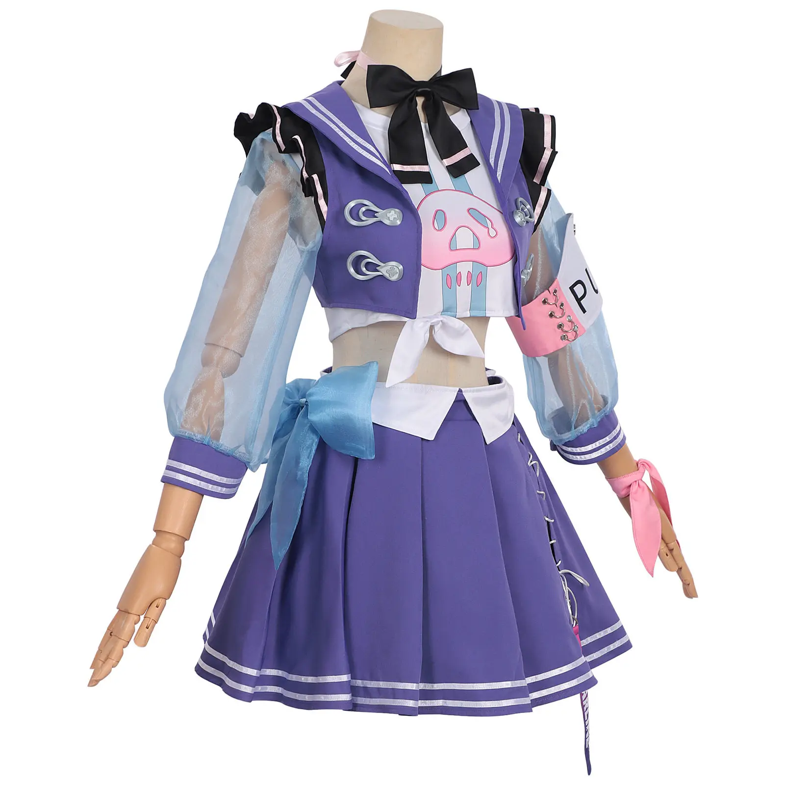 

Game Neverness to Everness Hai Yue Cosplay Costume New Purple Uniform Halloween Carnival Party Suit Role Play Clothes AniMuse