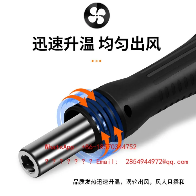 

202Electric Soldering Iron Hot Air Gun Welding Table 2-in-1 Mobile Phone Maintenance Welding Tool Digital Display High Frequency