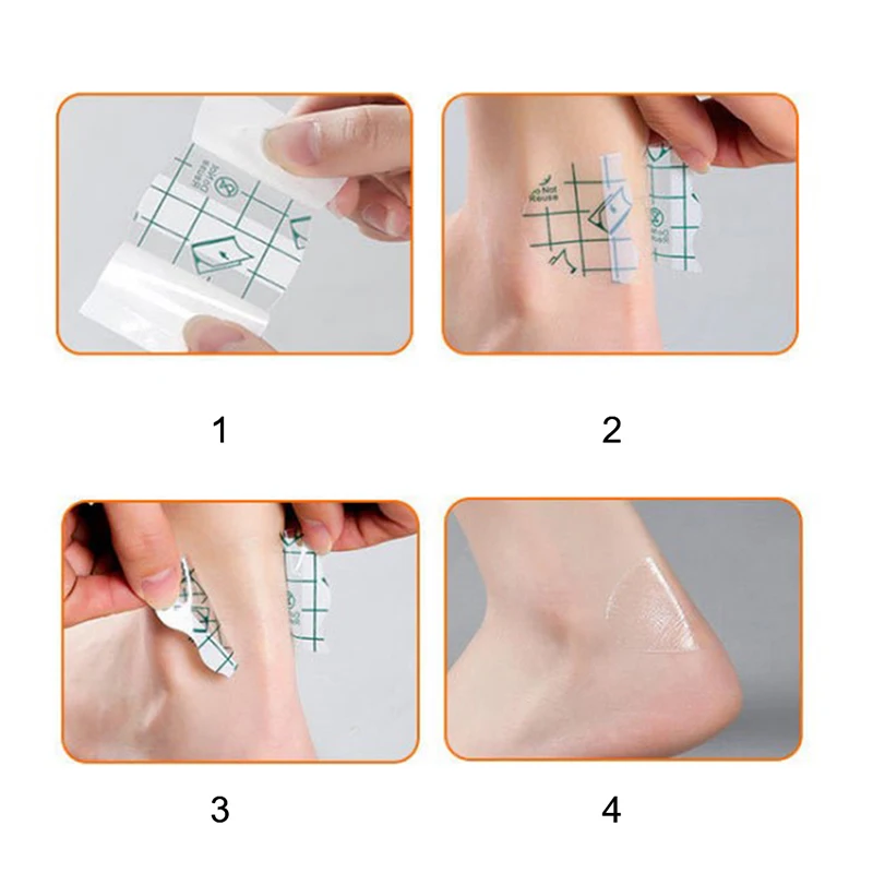 10Pcs Foot Care Sticker Heel Sole Pad Sticker Patch Waterproof Invisible Skin