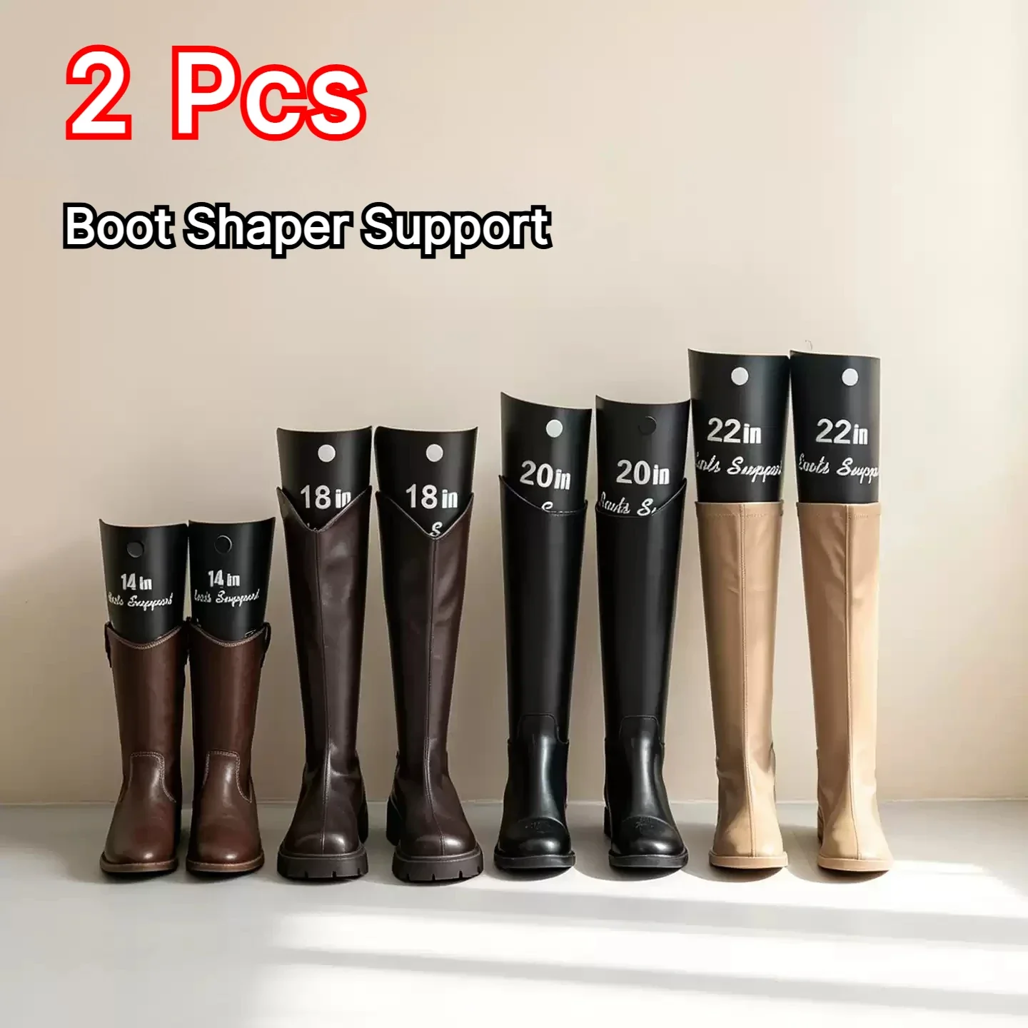 Boot Support Plates for Tall and Knee High Boots, Shaper Supports To Prevent Bending and Keep Upright Plastic Long Boots Support