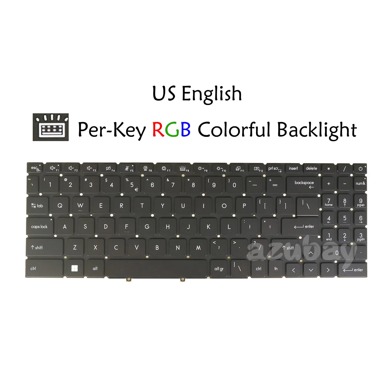 Laptop Keyboard For MSI Creator A16 AI+ A3XVEG A3XVFG A3XVGG A3HVGG A3HVEG A3HVFG, Z16 HX Studio B13V B13VETO US PER-KEY Backlit