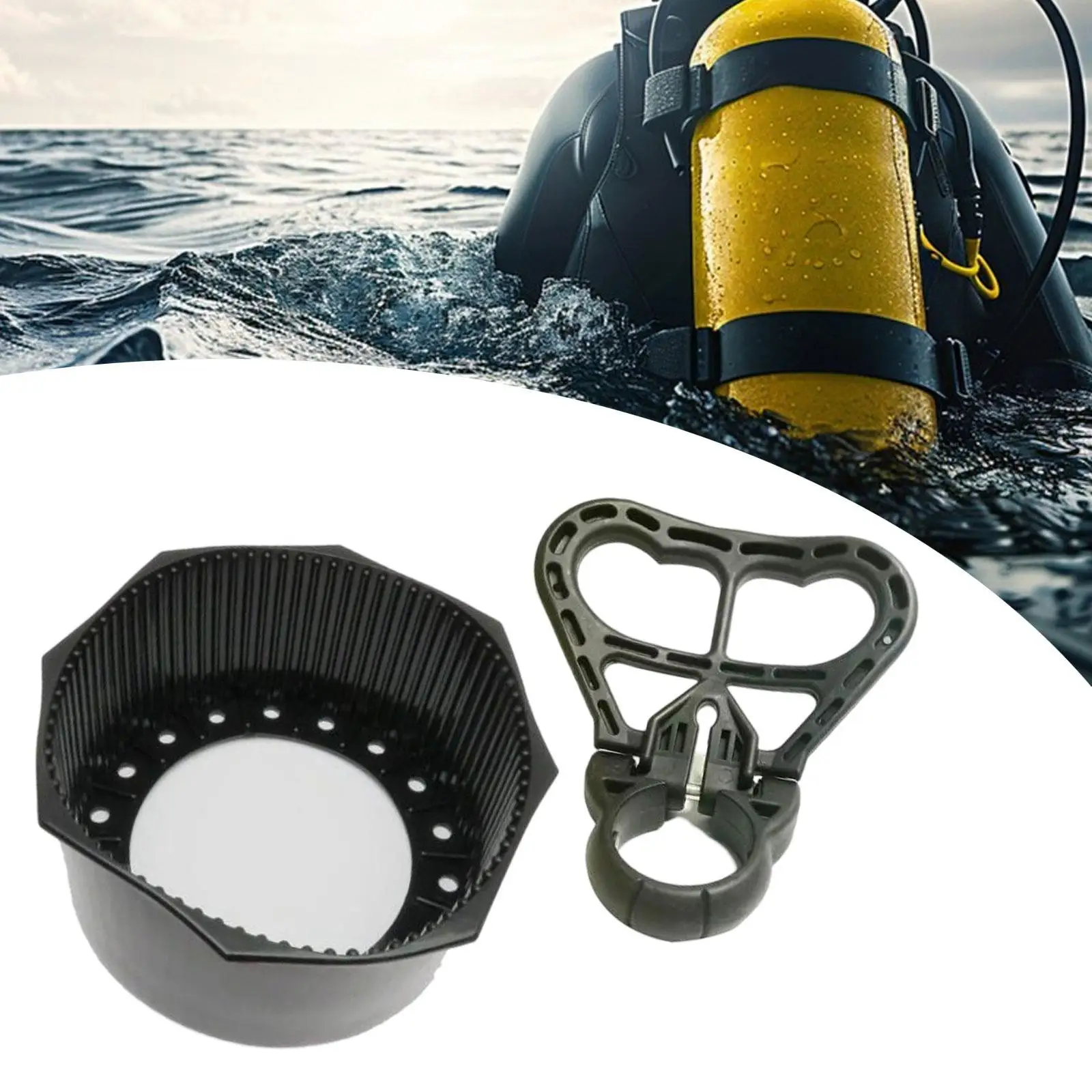 

Scuba Tank Carry Handle Diving Tank Carrier Sturdy, Portable Lightweight Practical, Folding Cylinder Carry Handle Women Men