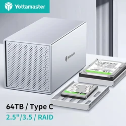[PS400] Yottamaster 4 Bay RAID Enclosure Aluminum 4-slot 2.5