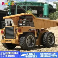 Huina 1534 1/18 RC Car Tipper Dump Truck Model Remote Control Alloy Engineering Vehicle Beach Toys for Boys Kids Christmas Gifts