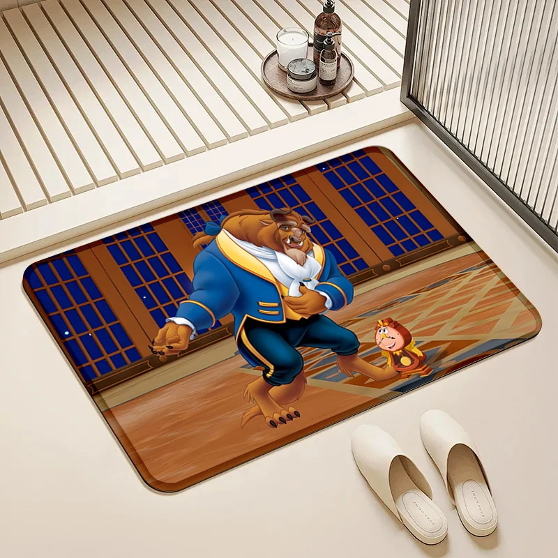 

Disney Beauty and the Beast Beast Door Mat Non-Slip Soft Floor Rug for Home Bathroom Kitchen Decor