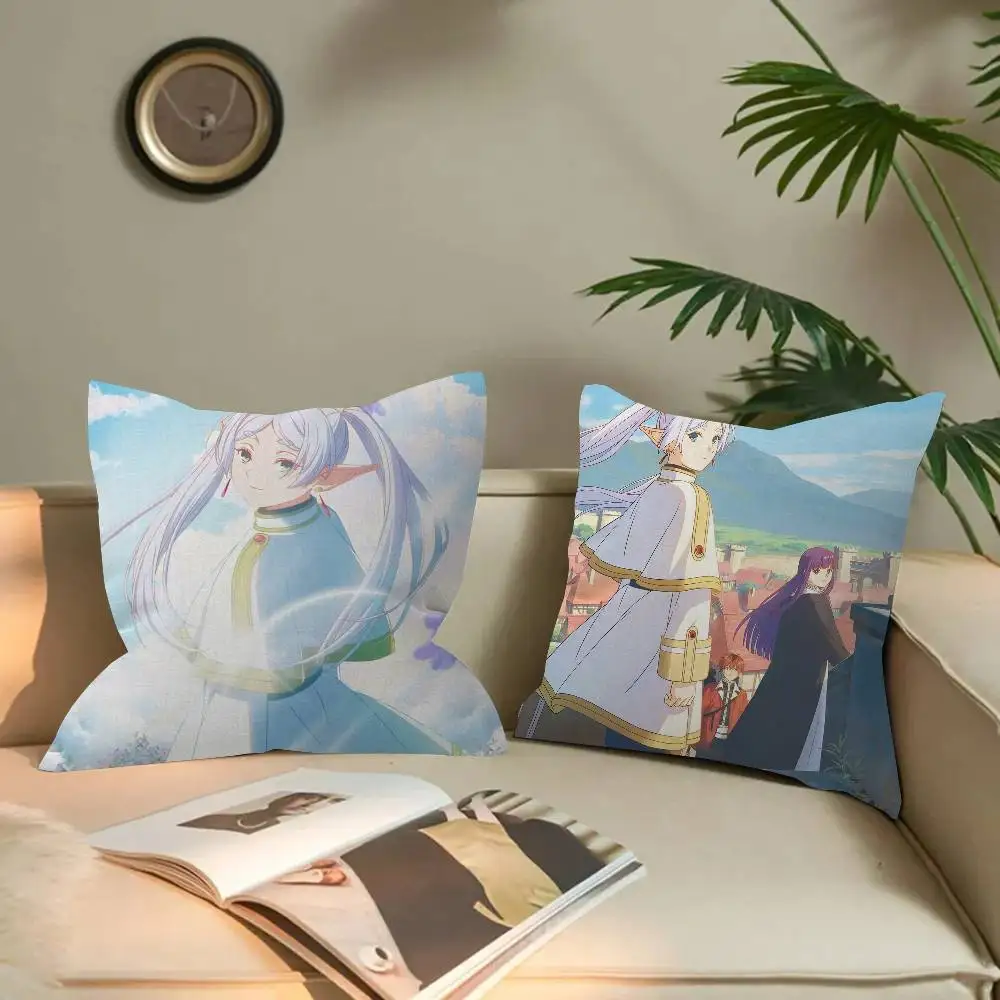 Japan Anime F-Frieren Beyond Journey's End Pillow Cover Kids Bedroom Wild Party Decor Pillowcase kid Birthday shower Gift