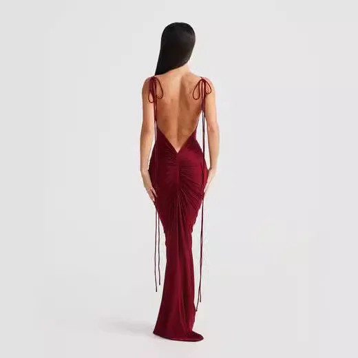 

Сексуальное длинное однотонное плиссированное платье с запахом Dr с низкой талией из молочного волокна, прозрачное шелковое платье для женщин