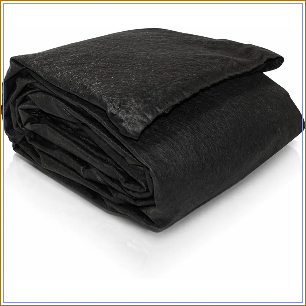 

6oz Nonwoven Geotextile Fabric 10ft x 50ft - Weed Barrier, Pond Underlayment, Stabilization