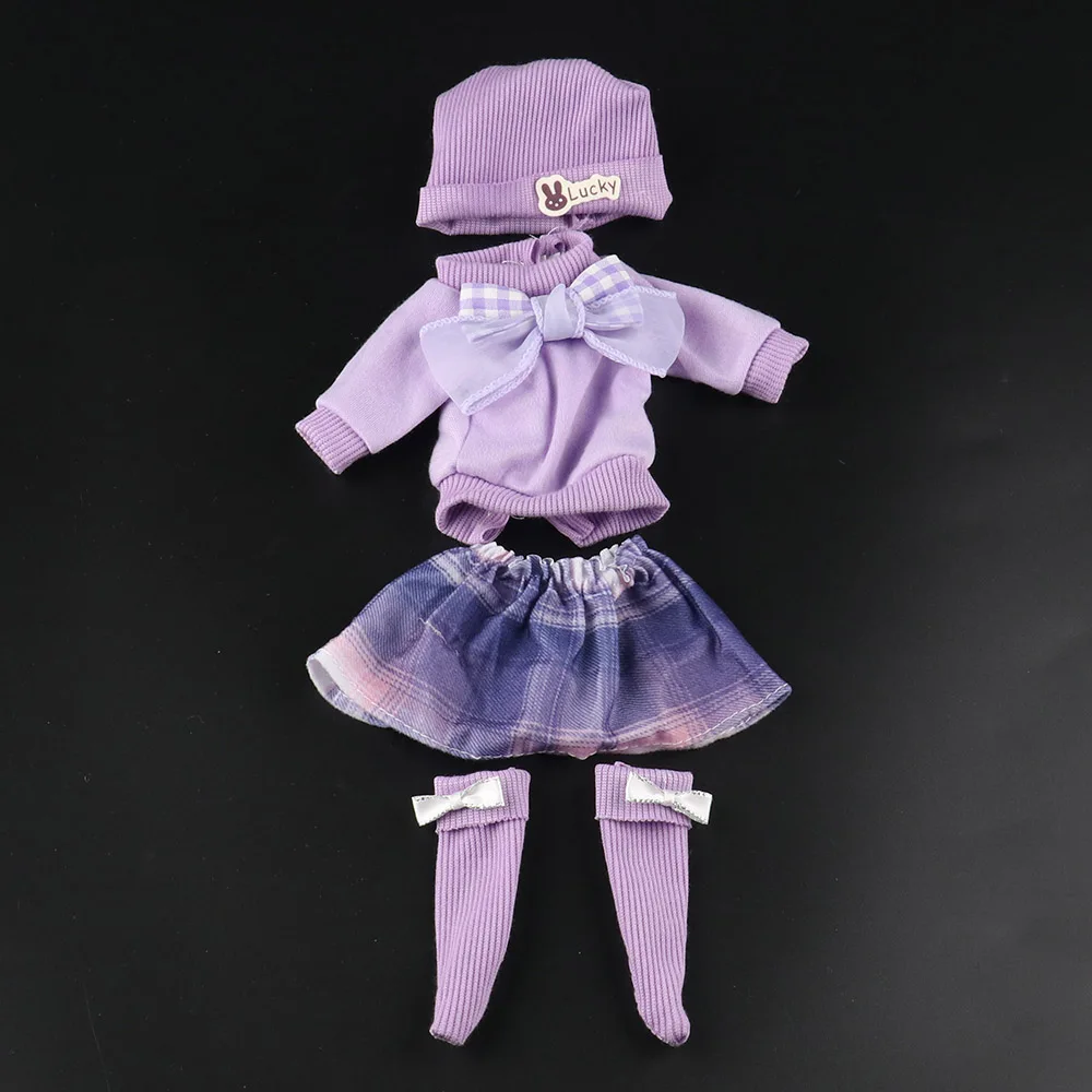 Bonito série gg cosplay figuras roupas para 30 cm 1/6 bjd byte boneca diy empregada vestir-se bonito lolita conjunto de roupas bonecas saia