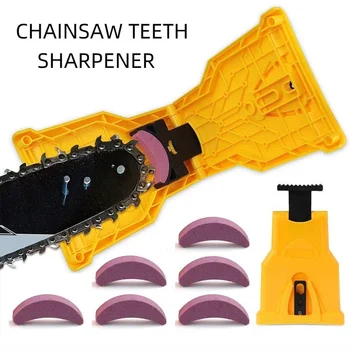 Portable Chainsaw Teeth Sharpener Chainsaw Chain Sharpener Tools Quick Install Chainsaw/Gasoline Saw For 14-20 Inch Guide Chain