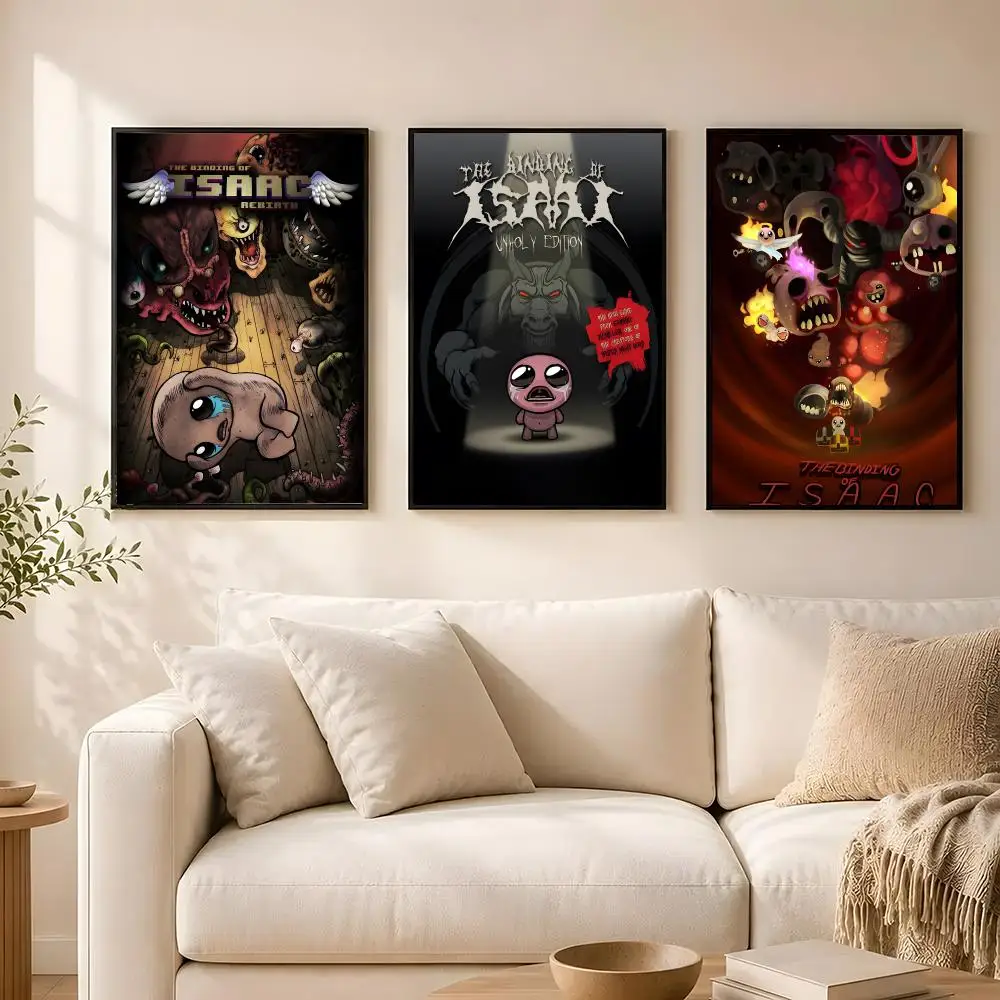 Game The Binding Of Isaac Poster poster Self-adhesive wall stickers, suitable for room decoration, high-quality printing.
