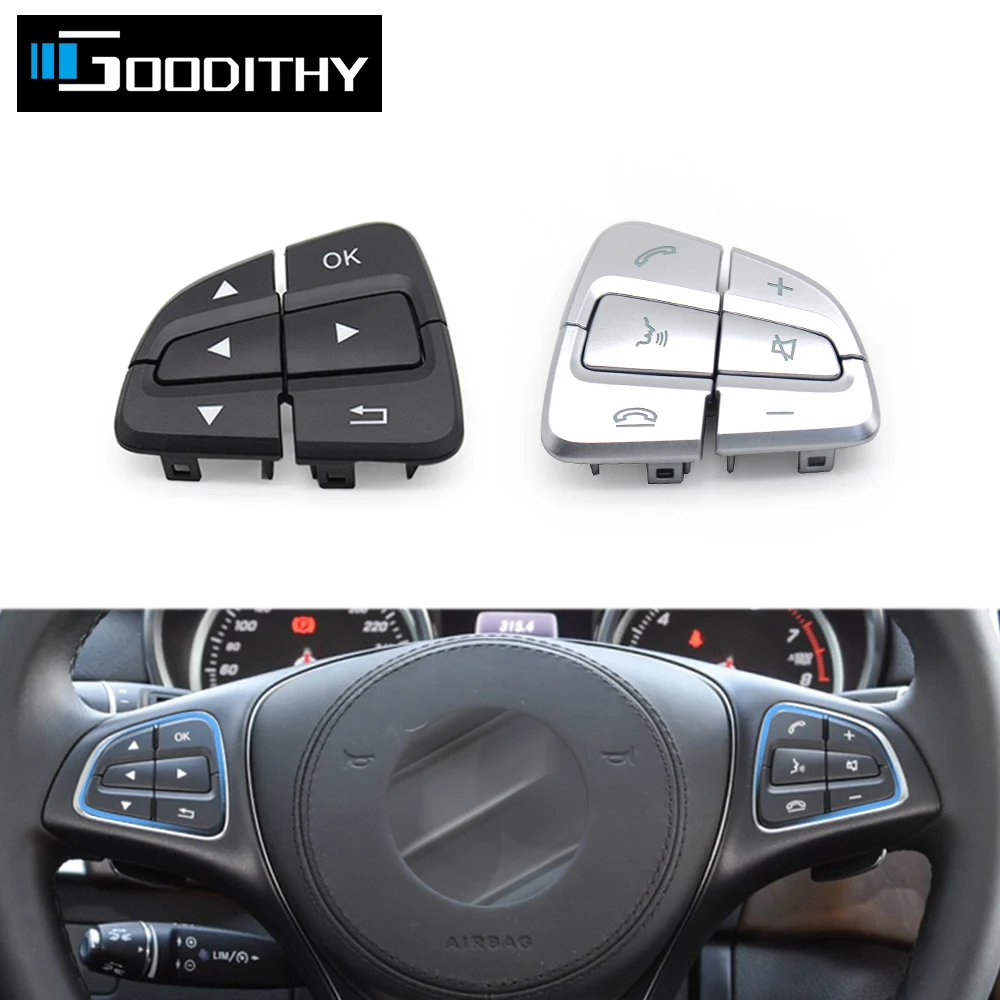 

Car Multi-Function Steering Wheel Control Switch Button For Mercedes Benz A B GLS GLE W176 W117 W218 W166 W292 W156 W246 0999050