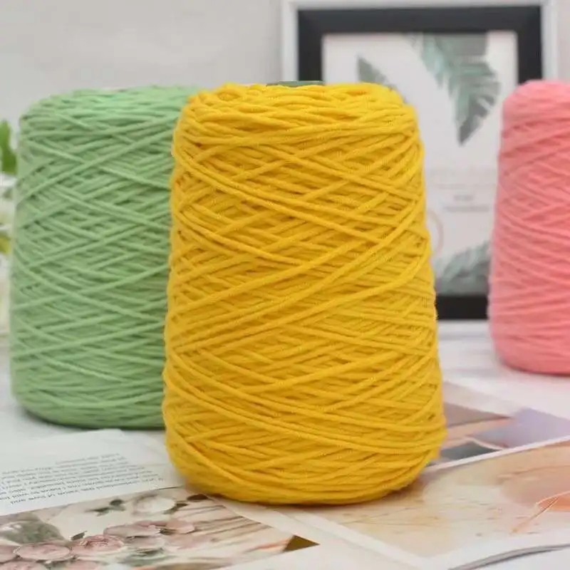 Solid Color Milk Cotton Yarn 8 Strands Tufting Art Embroidery Crochet Hook Thread Knitting Material DIY Poke Embroidery Thread