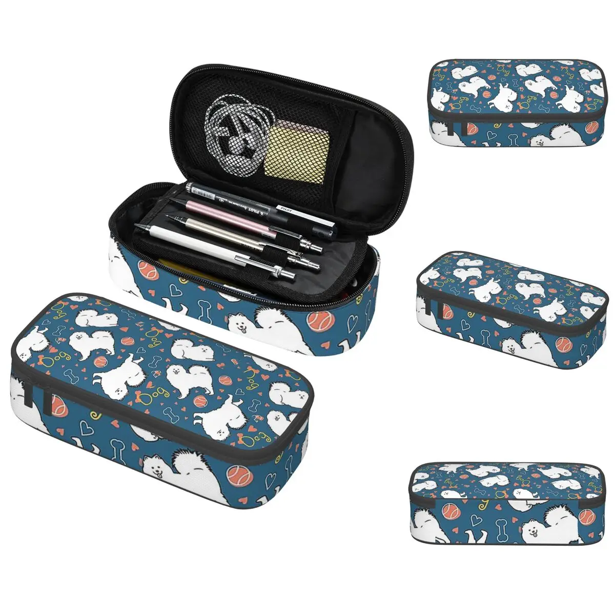 Astuccio per matite Love Samoiedo per regali per bambini Astuccio per penne Astuccio per matite Forniture di cancelleria Astuccio portapenne