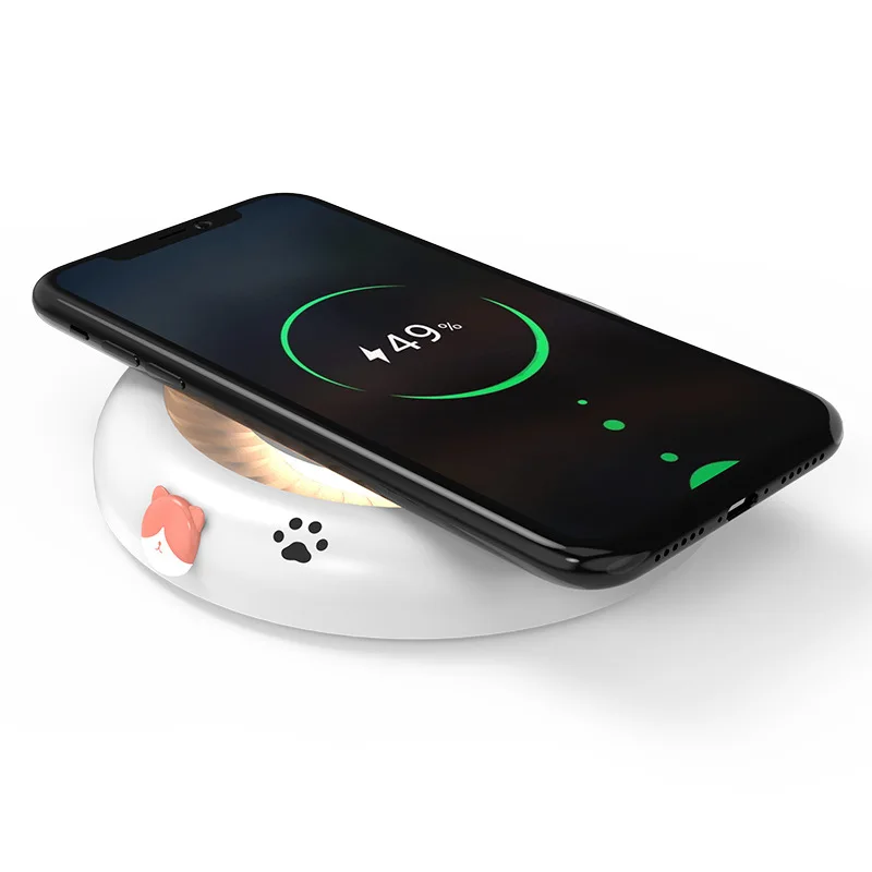 2-In-1 Wireless Phone Charging Night Light Multi-Functional  Nightlight Bedroom Bedside Lamp Ambient Light