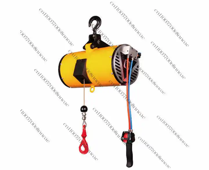 200kg Pneumatic Air Wire Rope Balancer w/ Remote Pendant, Air-Powered Load Balancer Hoist for Assembly Line & Manufacturing