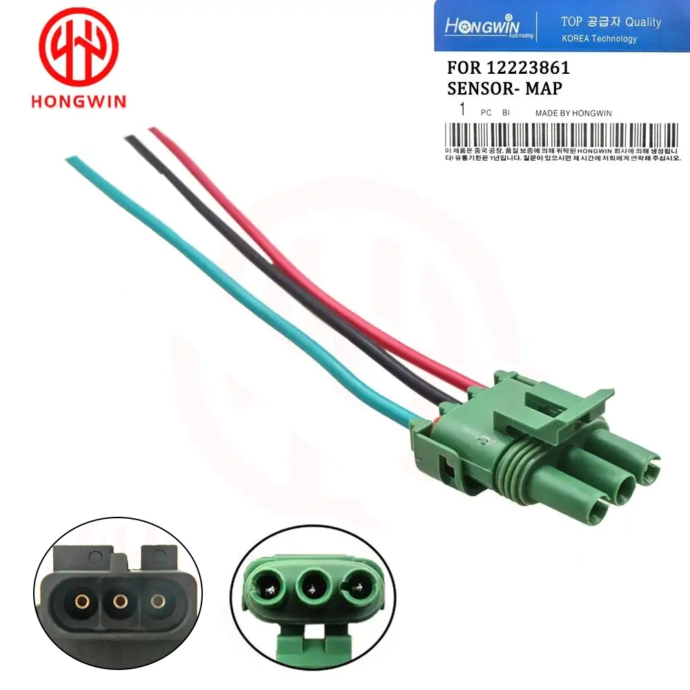 

1/10PCS 12223861 16040749 For Map Sensor 3pin Connector Plug 350 TPI, LT1/LT4 Corvette 305 TPI 305 TBI, LT1 Camaro Firebird