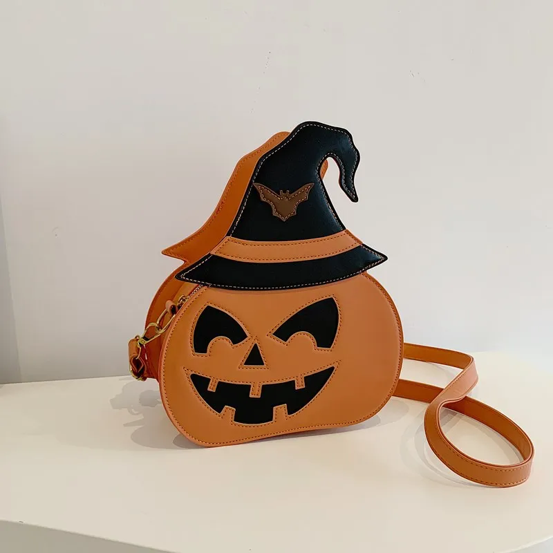 Bolso cruzado para mujer, bolso de Halloween, bolso de mujer de nueva calabaza peculiar, estilo europeo y americano, bolso de hombro tipo bandolera único