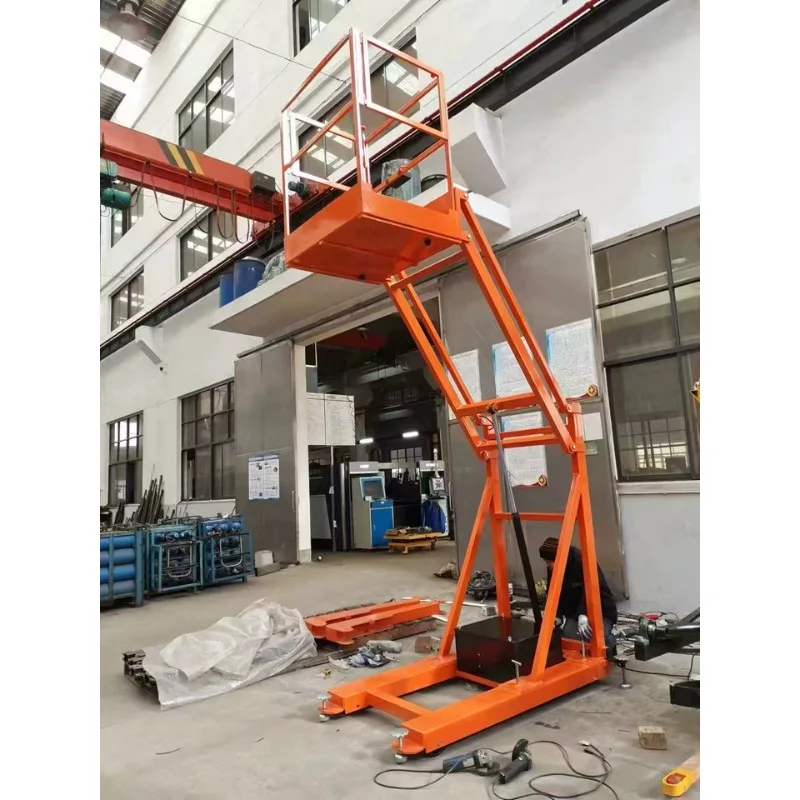 NK28B Gabelstapler, robuste elektrische Hebeplattform, Achsschenkelarm, Personalplattform, Gabelstapler, Betrieb in großer Höhe