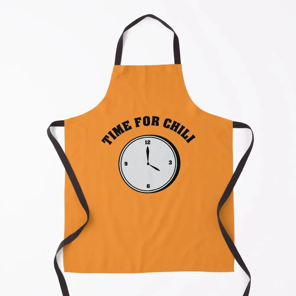 Time for Chili Apron Korean Nursing Kitchen Tools Apron