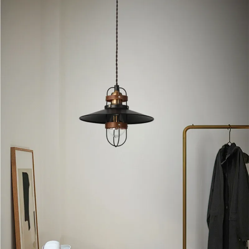 Vintage Industrial Chandelier American Classic Style Small Pendant Light for Bedroom Cafe Bar Retro Creative Soft Home