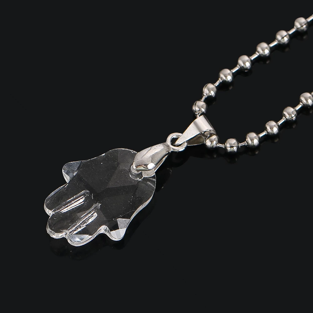 Fatima Hand Pendant Charm Lucky Protection Jewelry Making Accessory Amulet Keychain Hanging Decoration DIY Spiritual  Women Men