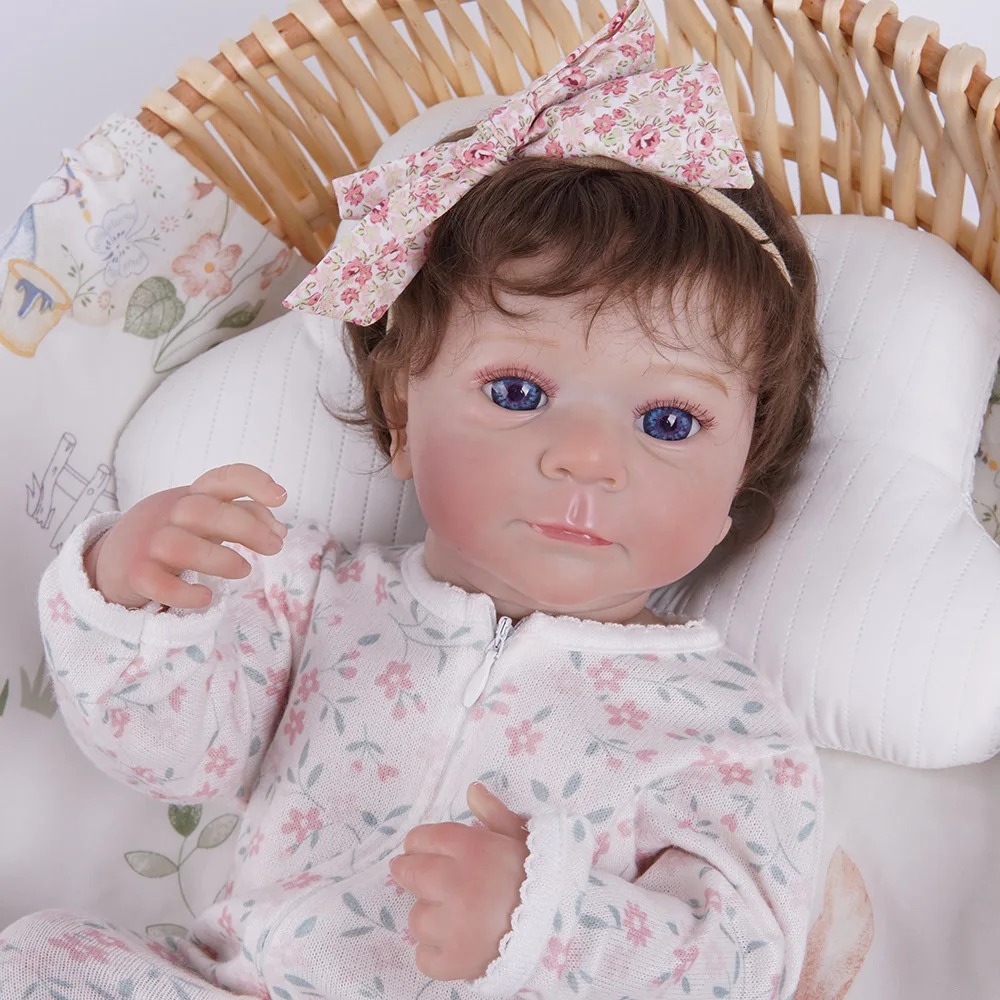 Bambola rinata da 8 pollici e 49 cm con pelle morbida e vene simulate con vasi sanguigni visibili, regalo del festival