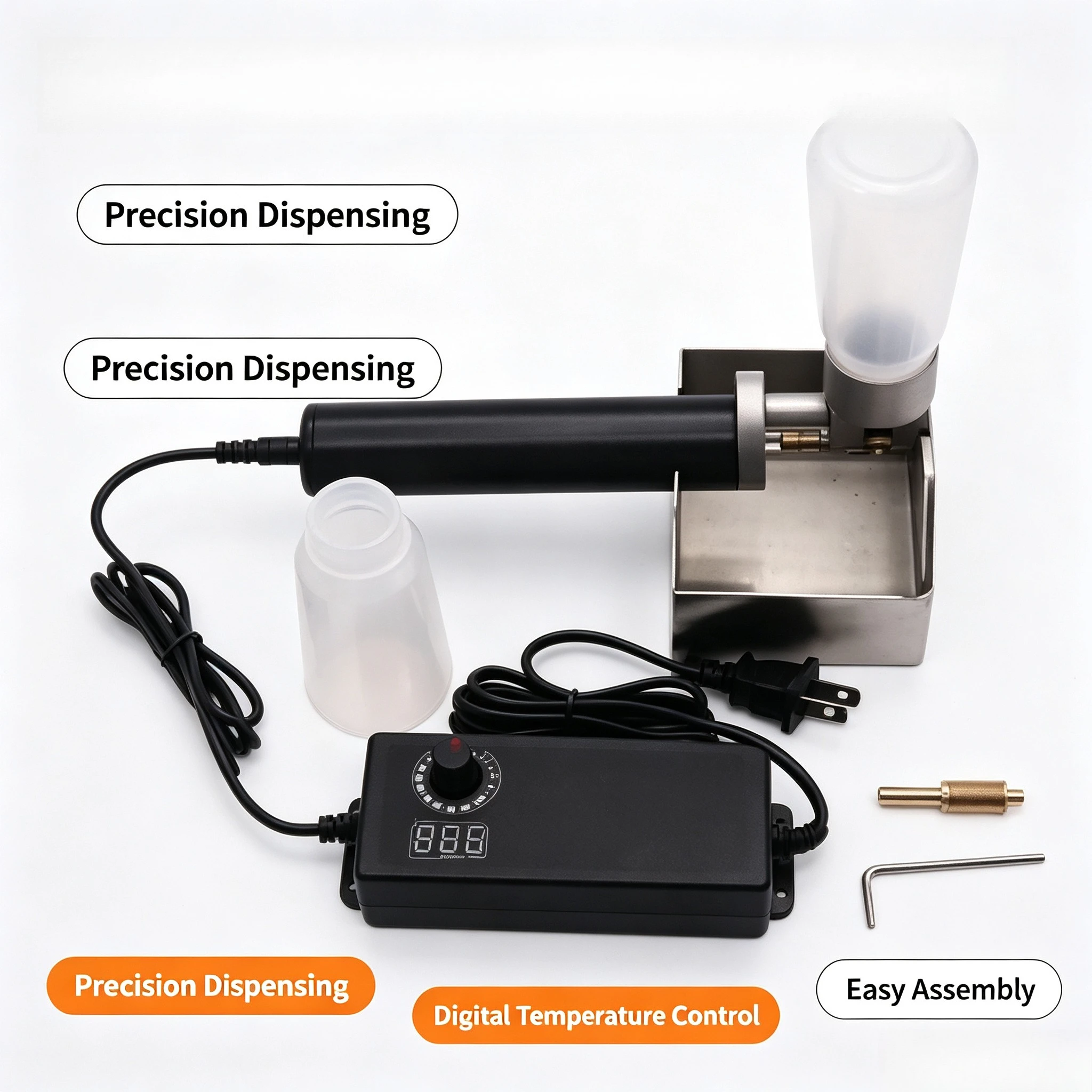 Manual Electric Handheld Leather Edge Oiling Machine Anti-Leak Edge Dye Box Leather Craft Edge Finishing Processing