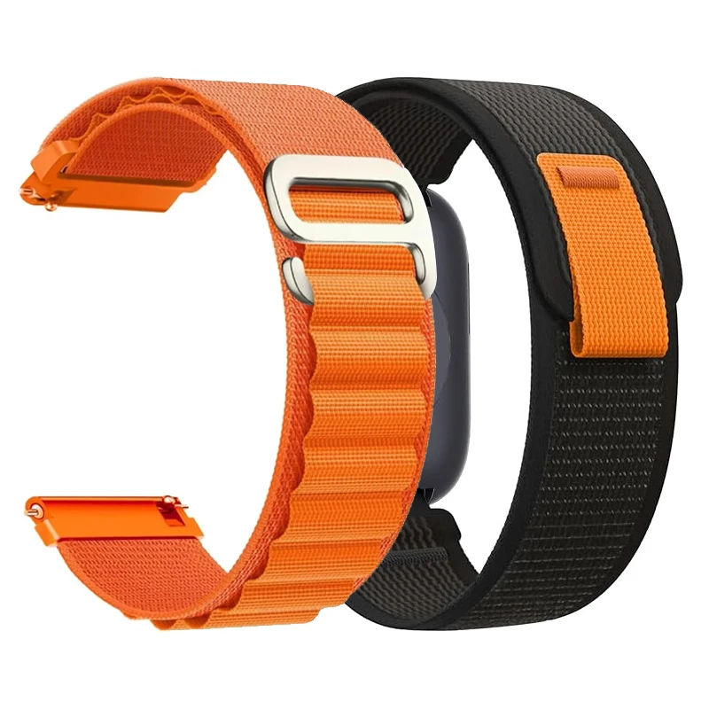 20 مللي متر 22 مللي متر الفرقة لساعة سامسونج جالاكسي 7 6 5 برو 4 الكلاسيكية النايلون الرياضة سوار كوريا amazfit bip 6 5 U GTS4 GTR 4 3 2e الأشرطة #1