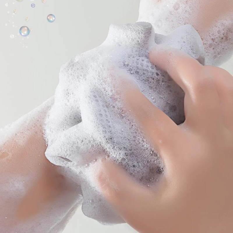 1 pezzo di palla da bagno in spugna morbida luffa - dispenser di sapone 2 in 1 e scrub per il corpo sfera da doccia esfoliante per il bagno per uomini e donne
