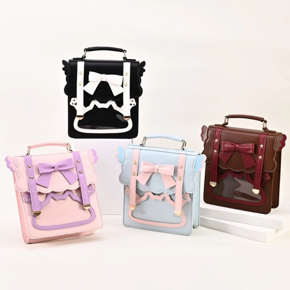 

SchoolBag Student Uniform Backpacks Pink Tote JK Bag Kawaii Bow Messenger Bags Handbags Japanese Girl JK Itabag